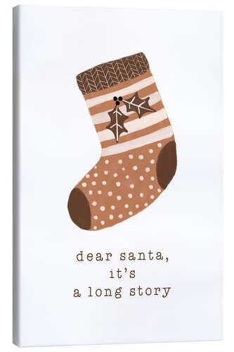 Canvas print Dear Santa