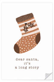 Wandsticker Dear Santa