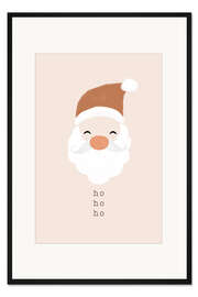 Gerahmter Kunstdruck Der Weihnachtsmann sagt Ho Ho Ho