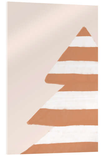 Acrylic print Striped Christmas tree