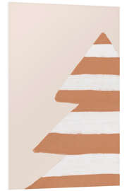 PVC print Striped Christmas tree