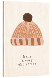 Wood print Cosy Christmas