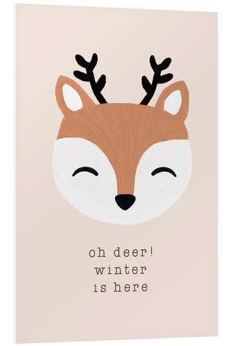 Stampa su PVC Oh Deer! Winter Is Here