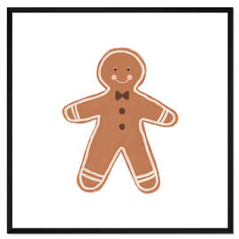 Gerahmter Kunstdruck Lebkuchenmann