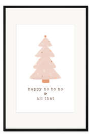 Gerahmter Kunstdruck Happy Ho Ho Ho