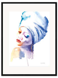 Gerahmter Kunstdruck Woman in Blue