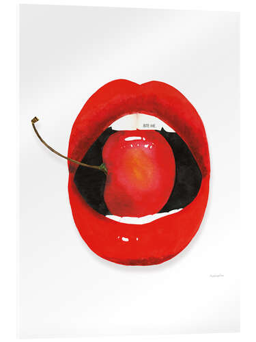 Acrylic print Cherry Lips