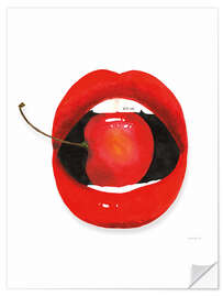 Självhäftande poster Cherry Lips