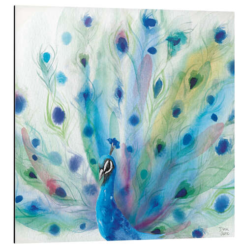 Tableau en aluminium Peacock Glory V