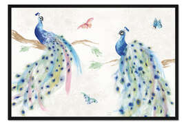 Gerahmter Kunstdruck Peacock Glory I