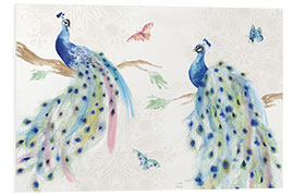 Foam board print Peacock Glory I