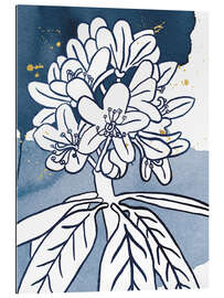 Gallery print Indigo Blooms II