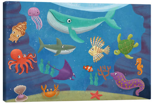 Canvas-taulu Ocean creatures