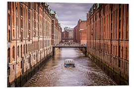 Foam board print Speicherstadt Hamburg