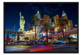 Gerahmter Kunstdruck New York New York in Las Vegas