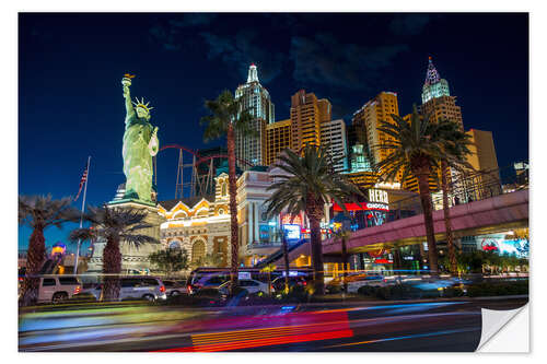 Selvklebende plakat New York New York in Las Vegas