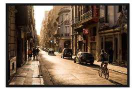 Gerahmter Kunstdruck Strassen von Buenos Aires