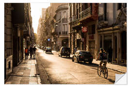 Selvklebende plakat Streets of Buenos Aires