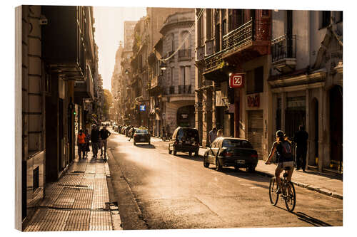 Obraz na drewnie Streets of Buenos Aires