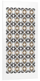 PVC print Gold and Grey abstract pattern