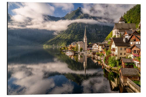 Print på aluminium Hallstätter See in the Salzkammergut