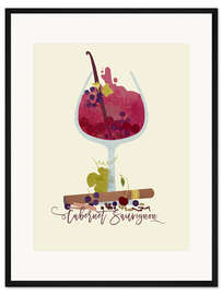 Gerahmter Kunstdruck Cabernet Sauvignon