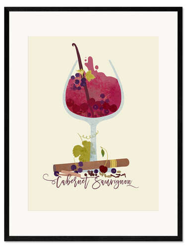 Framed art print Cabernet Sauvignon