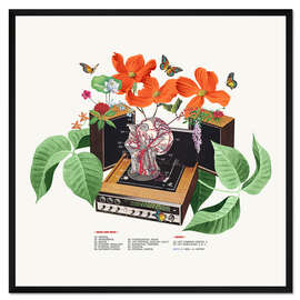 Gerahmter Kunstdruck Gehirnwelle