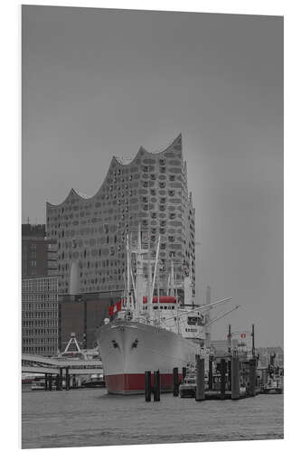 Foam board print Elbphilharmonie, Hamburg