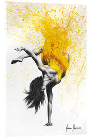 Acrylglasbild  Break Dance im gelben Kleid - Ashvin Harrison