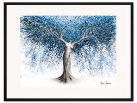 Gerahmter Kunstdruck Blaue Naturgottheit