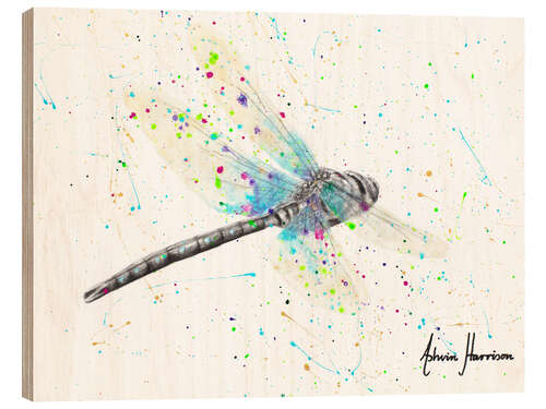 Wood print Melaleuca Dragonfly