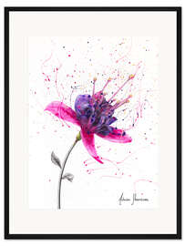 Gerahmter Kunstdruck Amethysten-Blüte