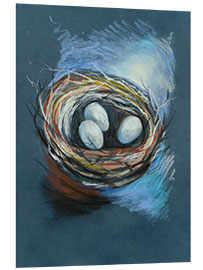 Foam board print Bird nest