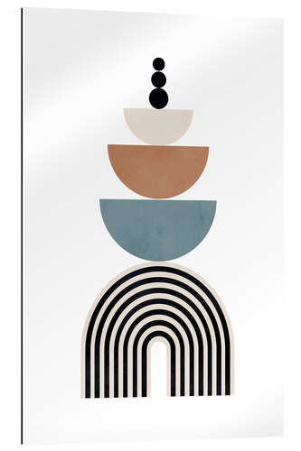 Gallery print Mid century abstract shapes