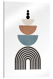 Gallery print Mid century abstract shapes