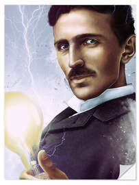 Wall sticker Nikola Tesla