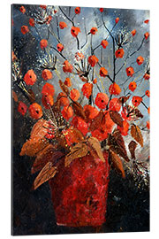 Gallery print Red flower vase