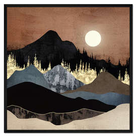 Gerahmter Kunstdruck Herbstberge