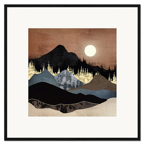Ingelijste kunstdruk Autumn Mountains