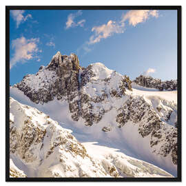 Gerahmter Kunstdruck Arrowsmith Mountain Range bei Christchurch, Neuseeland