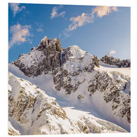 Foam board print Arrowsmith Mountain Range near Christchurch, New Zealand