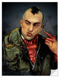 Selvklebende plakat Taxi Driver