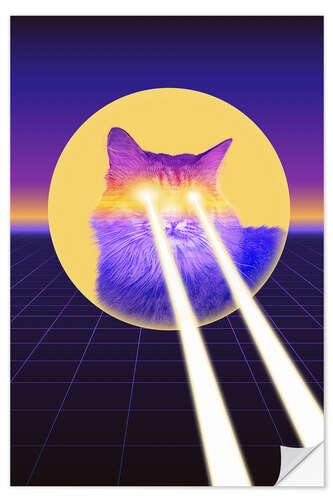 Naklejka na ścianę Laser cat I