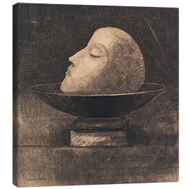 Canvas print Head of a martyr on a plate