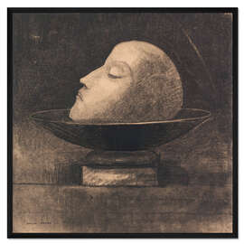 Gerahmter Kunstdruck Haupt eines Märtyrers auf einem Teller