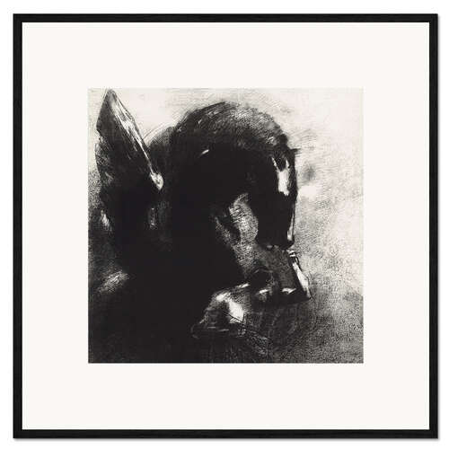 Inramat konsttryck Captive Pegasus, 1889