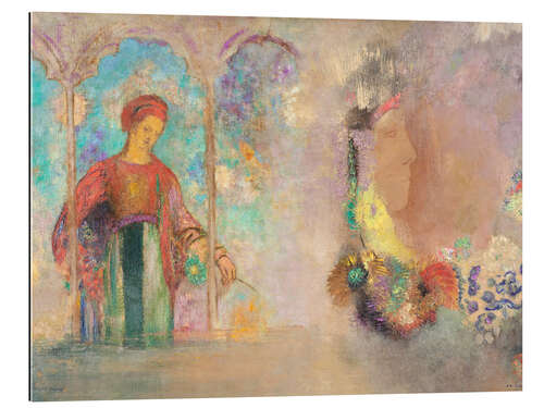 Gallery print Woman in a Gothic Arcade: Woman with Flowers