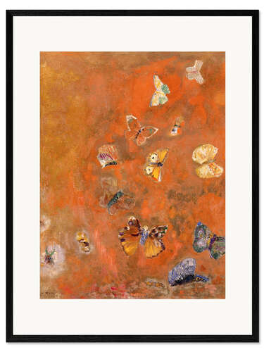 Kehystetty taidepainatus Evocation of Butterflies