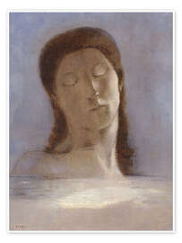 Wall print Closed Eyes, 1890 - Odilon Redon